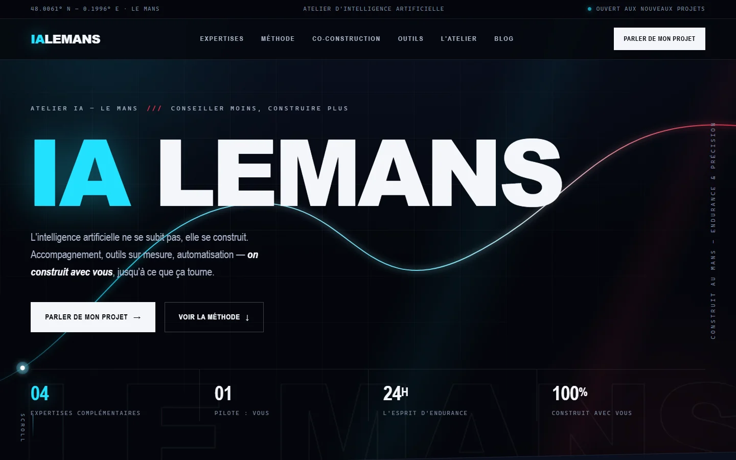 Aperçu réel du site ia-le-mans.fr