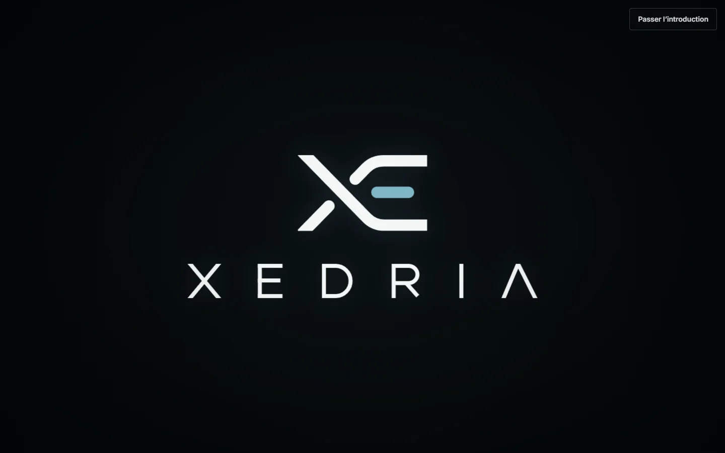 Capture réelle du hero de xedria.fr